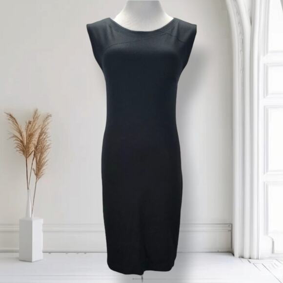 Alice + Olivia Black Backless Cutout Mini Dress Stretch Jersey Size 6 - Picture 4 of 13